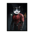 Masked City Hero: Custom Pet Portrait