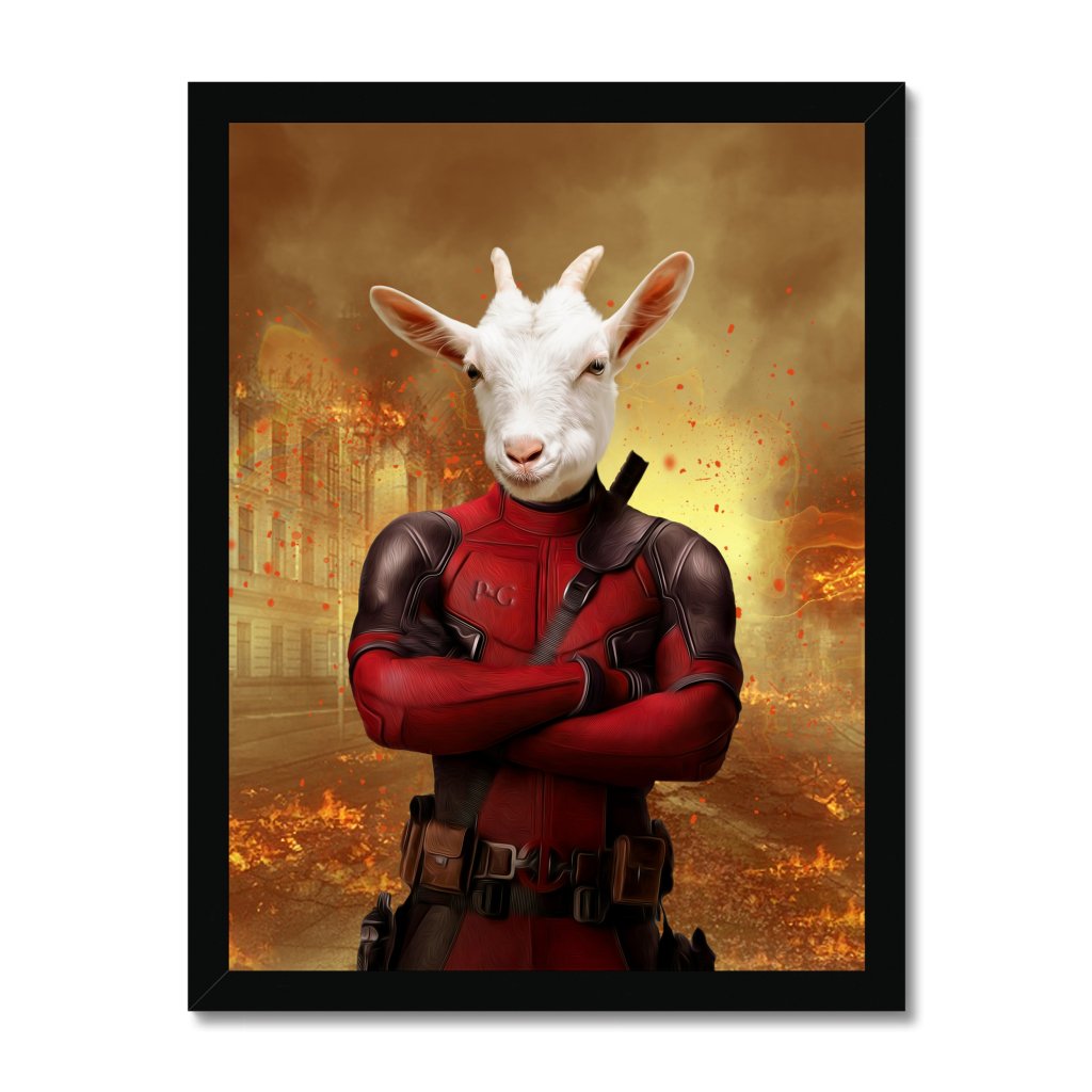 Pet Portraits | The Dead Pawl: Animal Art Framed Portrait | Paw & Glory