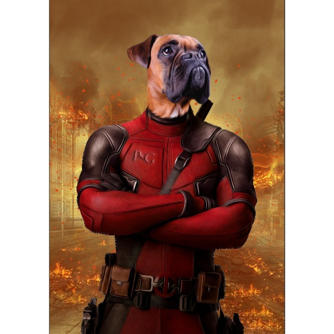 Pet Portraits | The Deadpawl: Custom Digital Download Pet Portrait | Paw & Glory