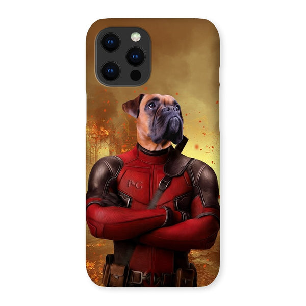 Red Masked Antihero Custom Pet Phone Case | Personalized Pet Gift | Paw & Glory