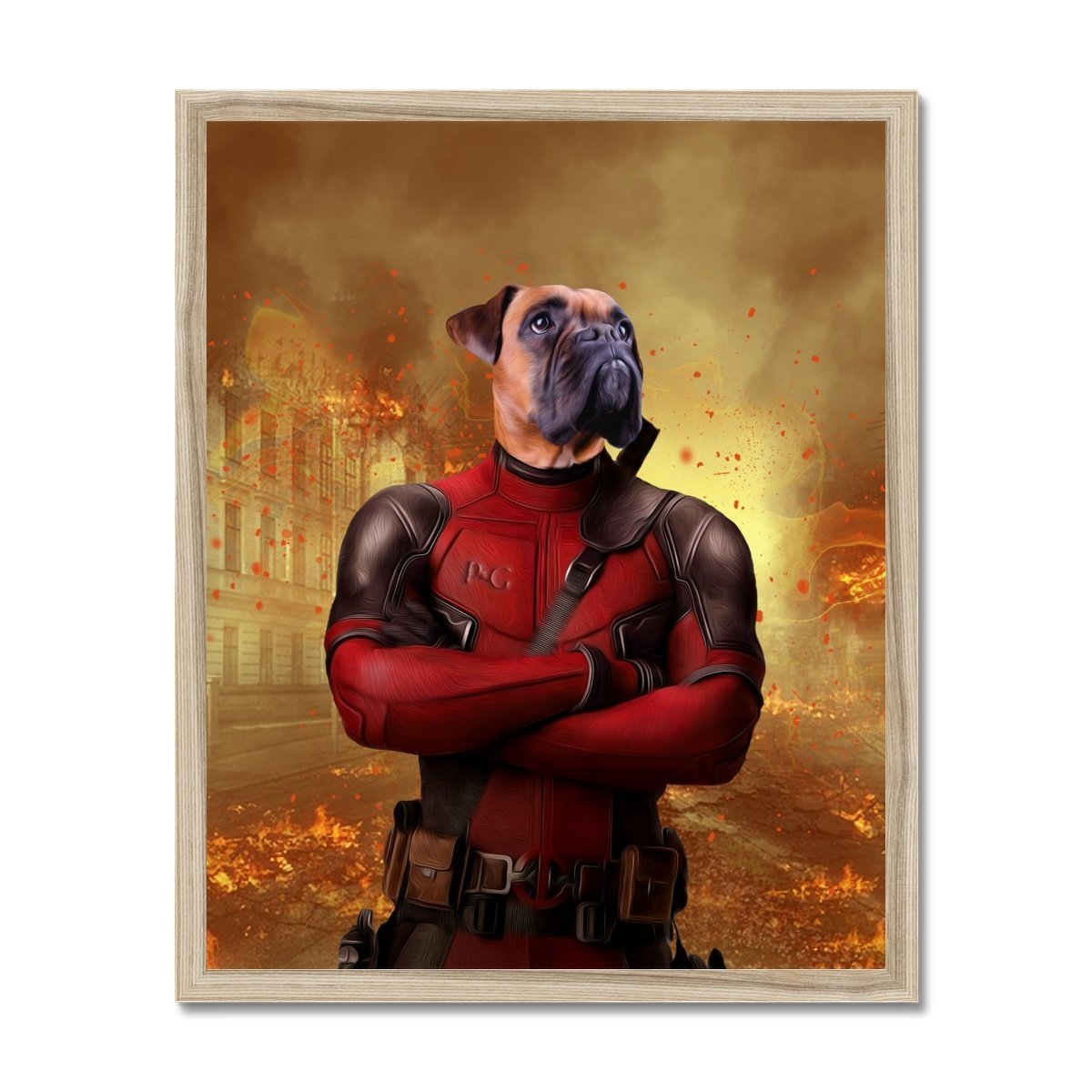 Pet Portraits | The Deadpawl: Custom Pet Portrait | Paw & Glory