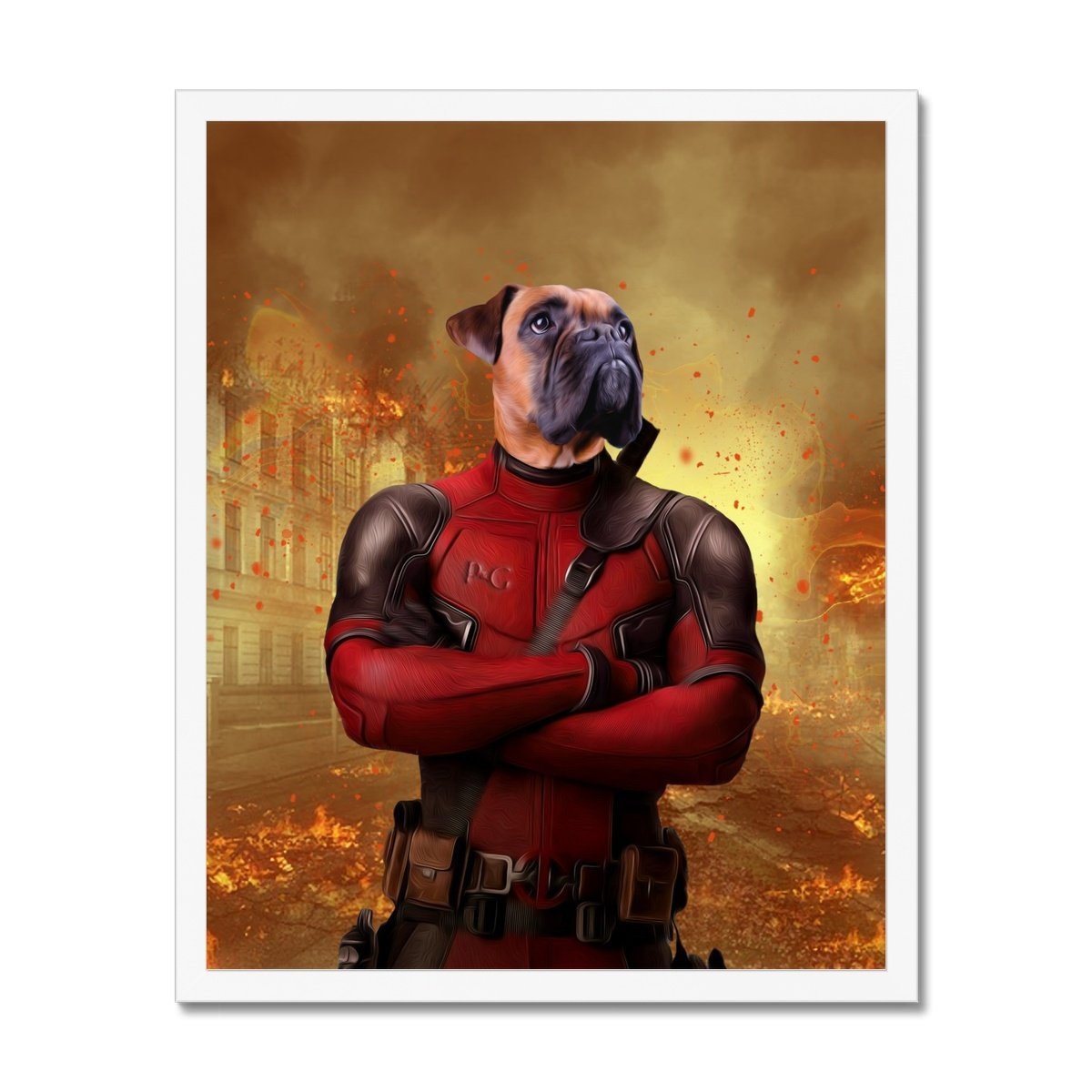 The Deadpawl: Custom Pet Portrait - Paw & Glory - Dog Portraits - Pet Portraits