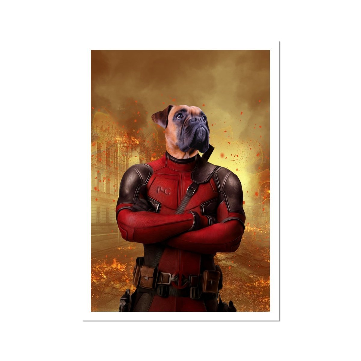 Pet Portraits | The Deadpawl: Custom Pet Poster | Paw & Glory