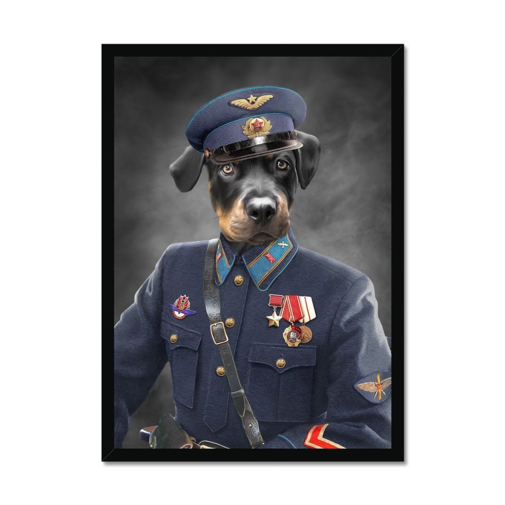 Pet Portraits | The Decorated Soldier: Custom Pet Portrait | Paw & Glory