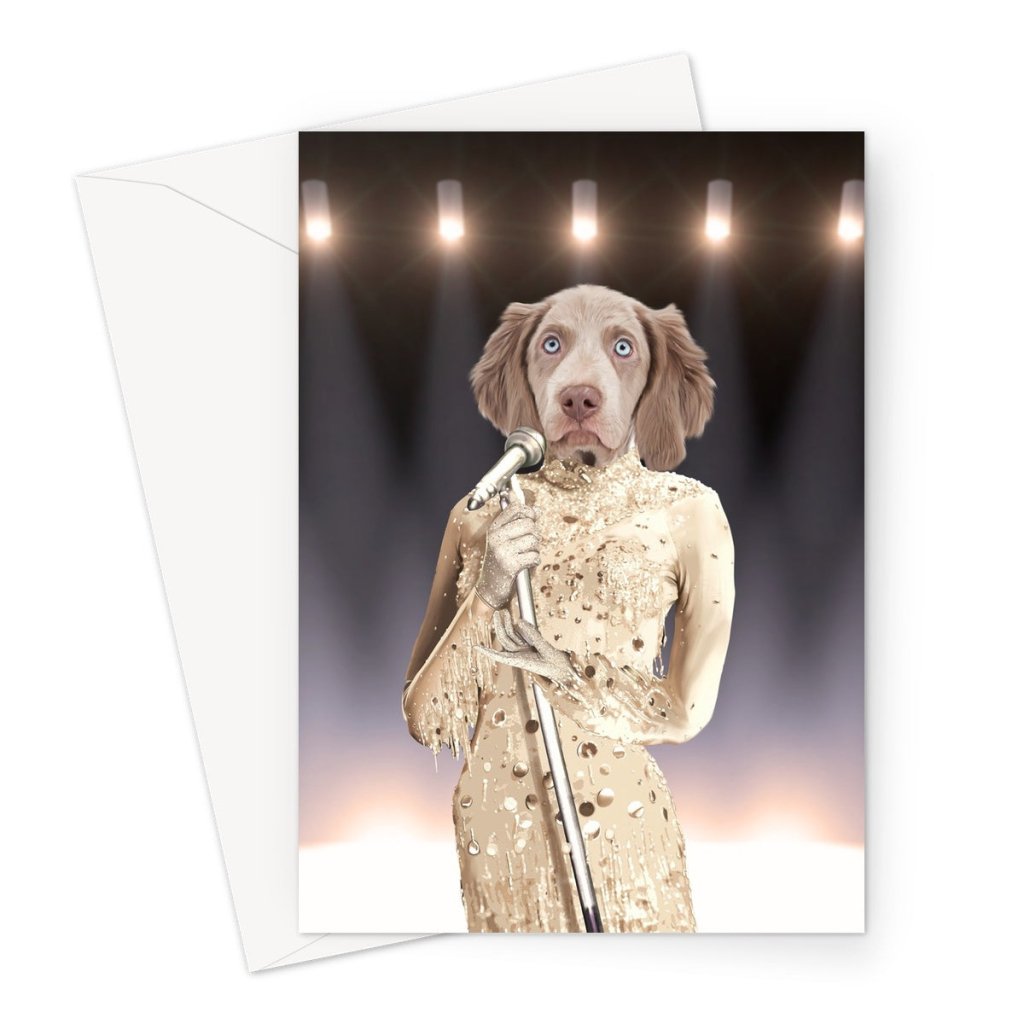 Pet Portraits | The Diana Ross: Custom Pet Greeting Card | Paw & Glory