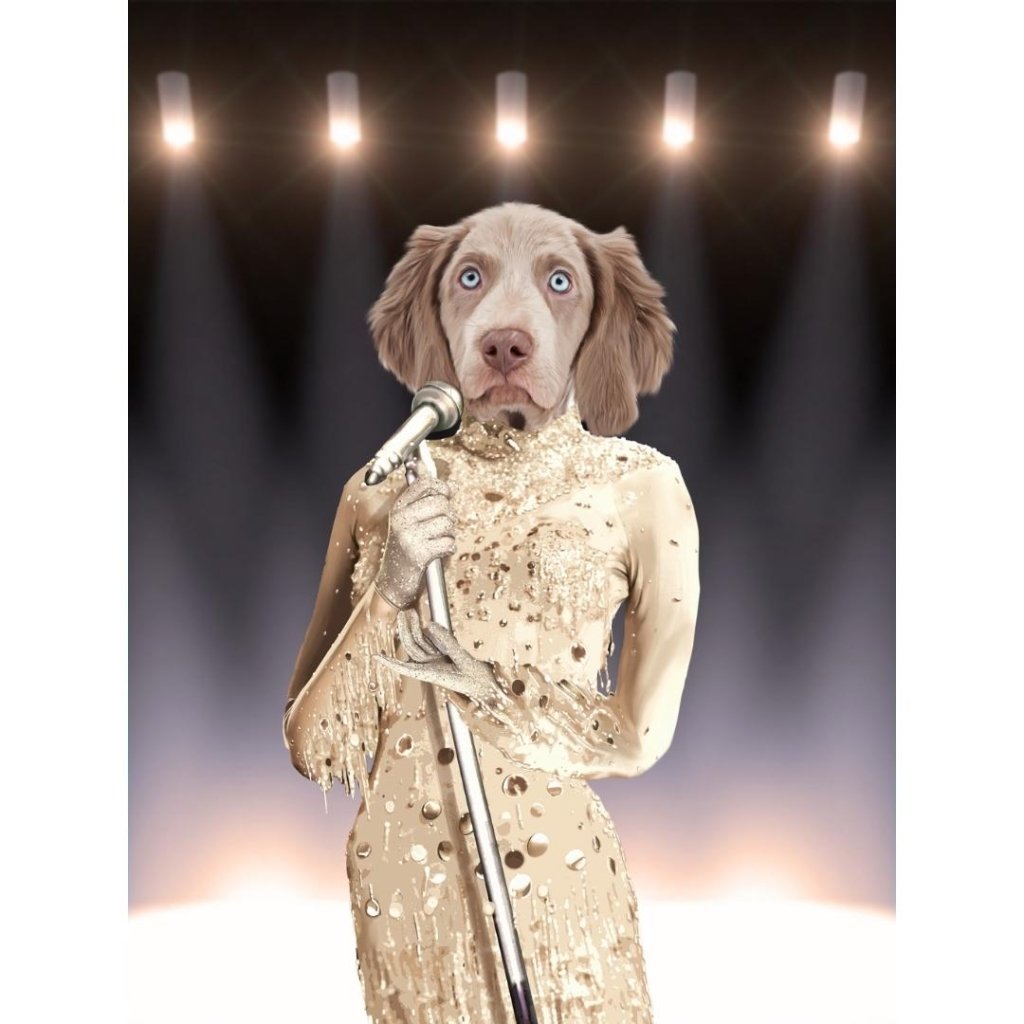 Pet Portraits | The Diana Ross:Custom Digital Download Pet Portrait | Paw & Glory