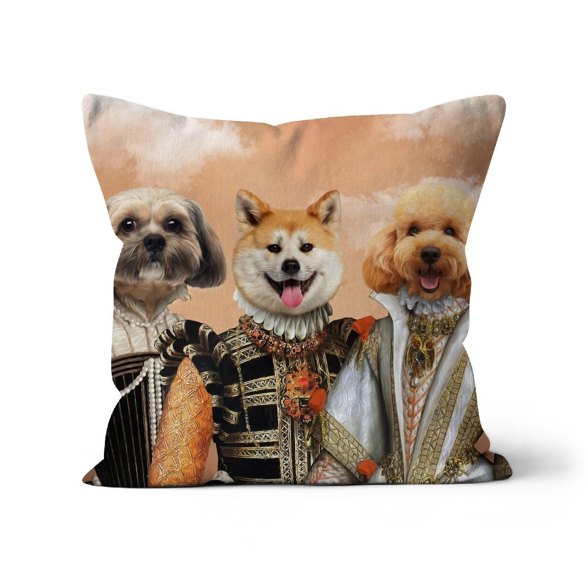 Pet Portraits | The Dignified 3: Custom Pet Pillow | Paw & Glory