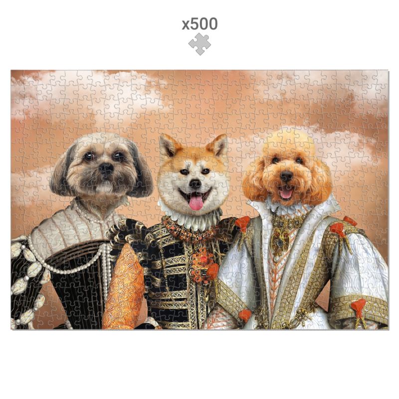 Pet Portraits | The Dignified 3: Custom Pet Puzzle | Paw & Glory