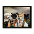 The Dignified 4: Custom Pet Portrait