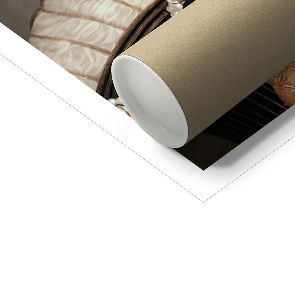 Pet Portraits | The Dignified 4: Custom Pet Poster | Paw & Glory