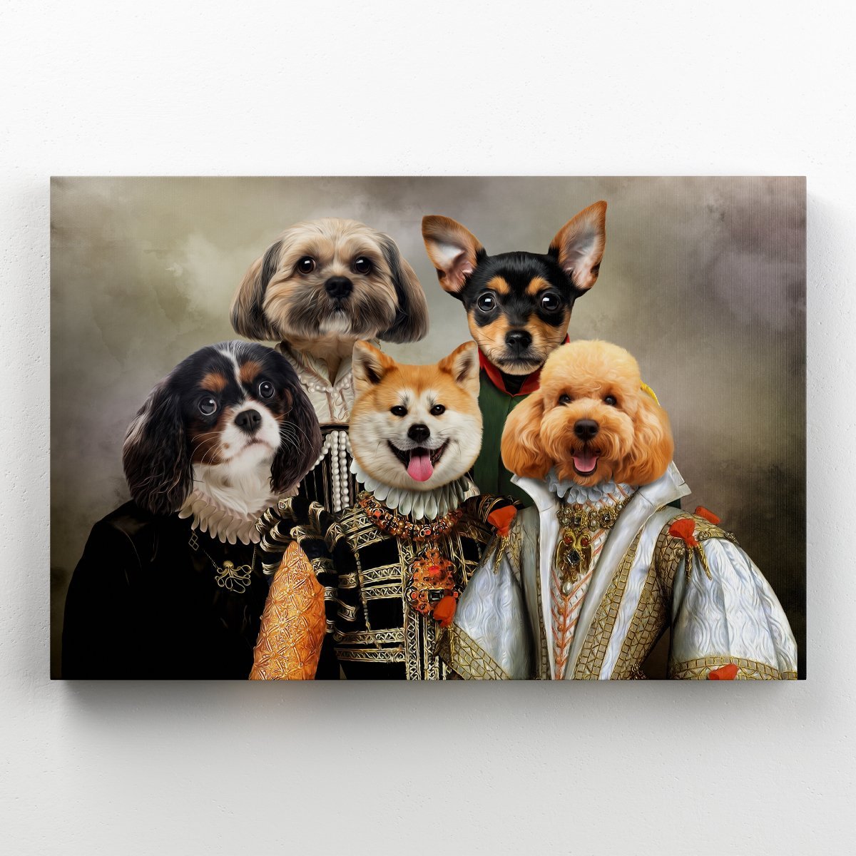 Pet Portraits | The Dignified 5: Custom Pet Canvas | Paw & Glory