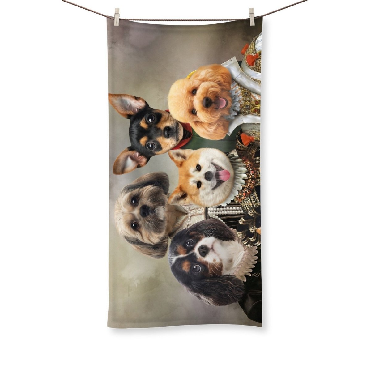 Pet Portraits | The Dignified 5: Custom Pet Towel | Paw & Glory