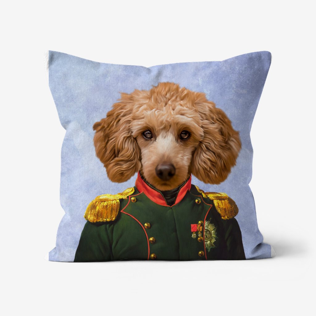 Pet Portraits | The Dignitary: Custom Pet Pillow | Paw & Glory