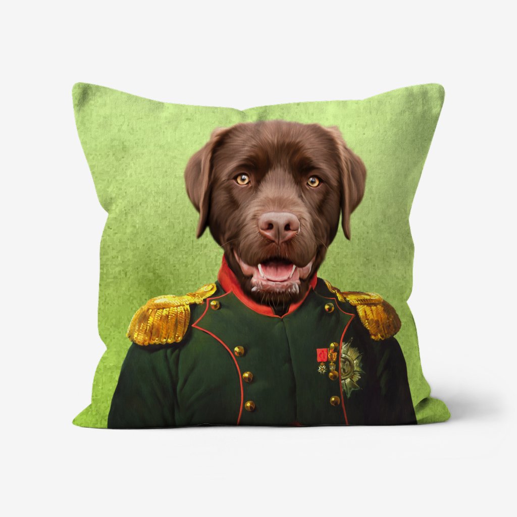 Pet Portraits | The Dignitary: Custom Pet Pillow | Paw & Glory