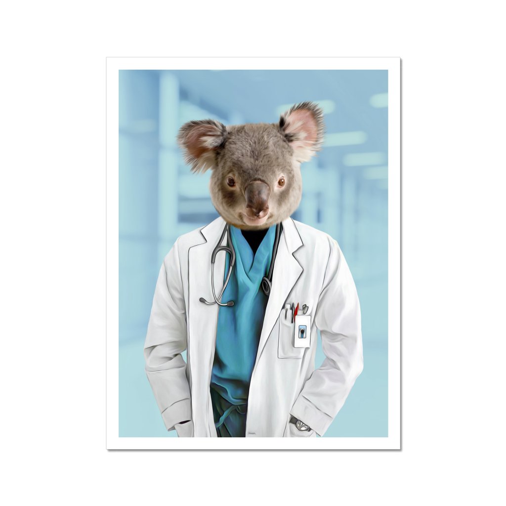 Pet Portraits | The Doctor: Animal Art Poster | Paw & Glory