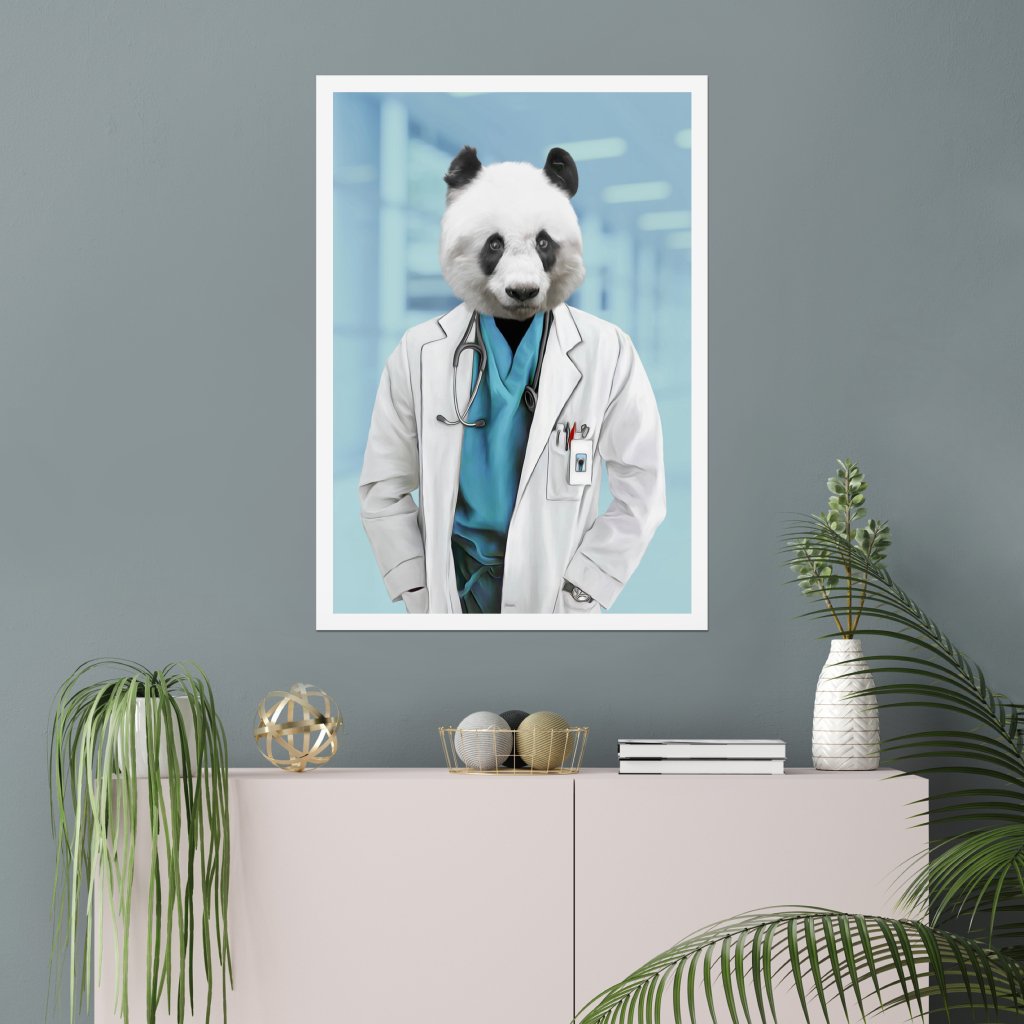 Pet Portraits | The Doctor: Animal Art Poster | Paw & Glory