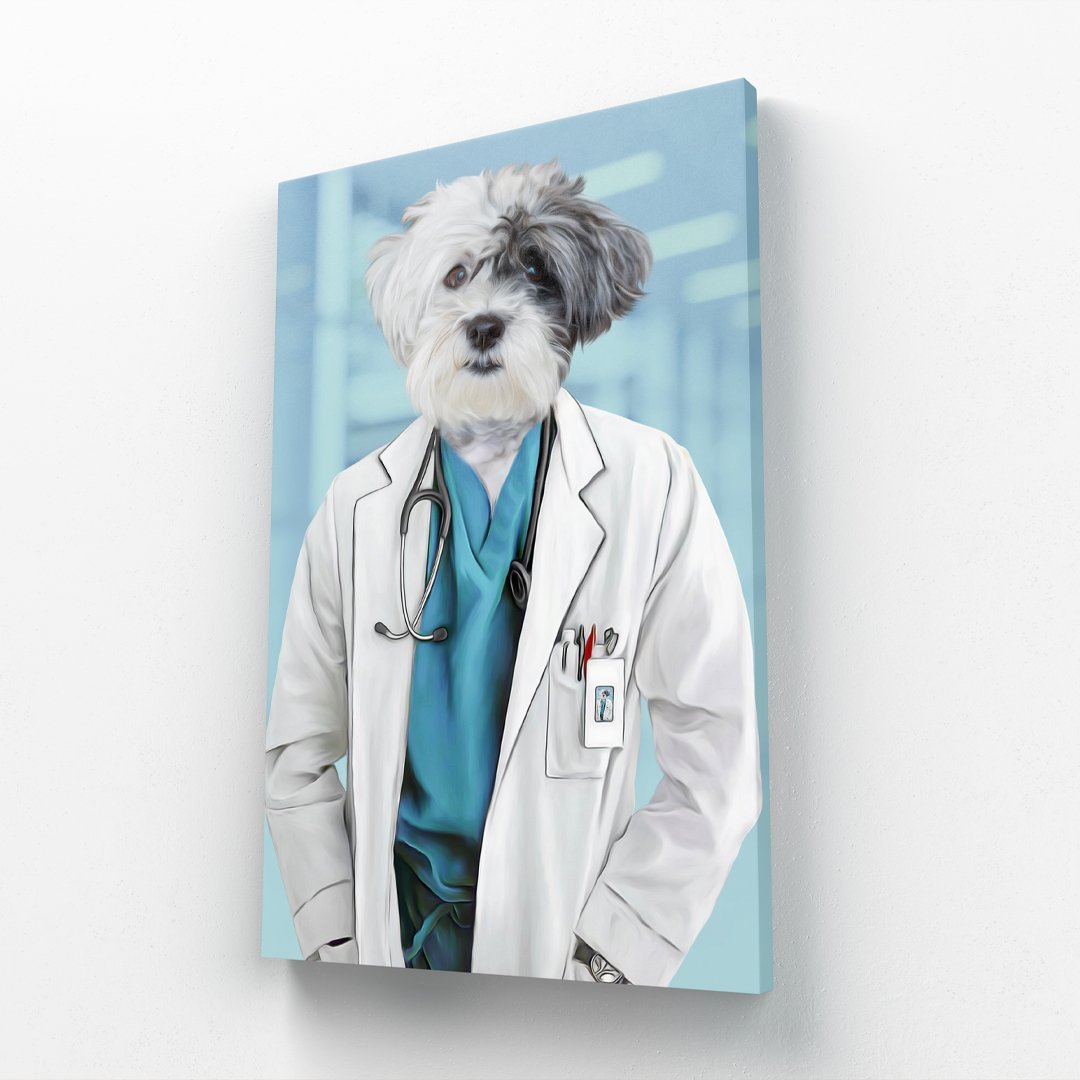 Pet Portraits | The Doctor: Custom Pet Canvas | Paw & Glory