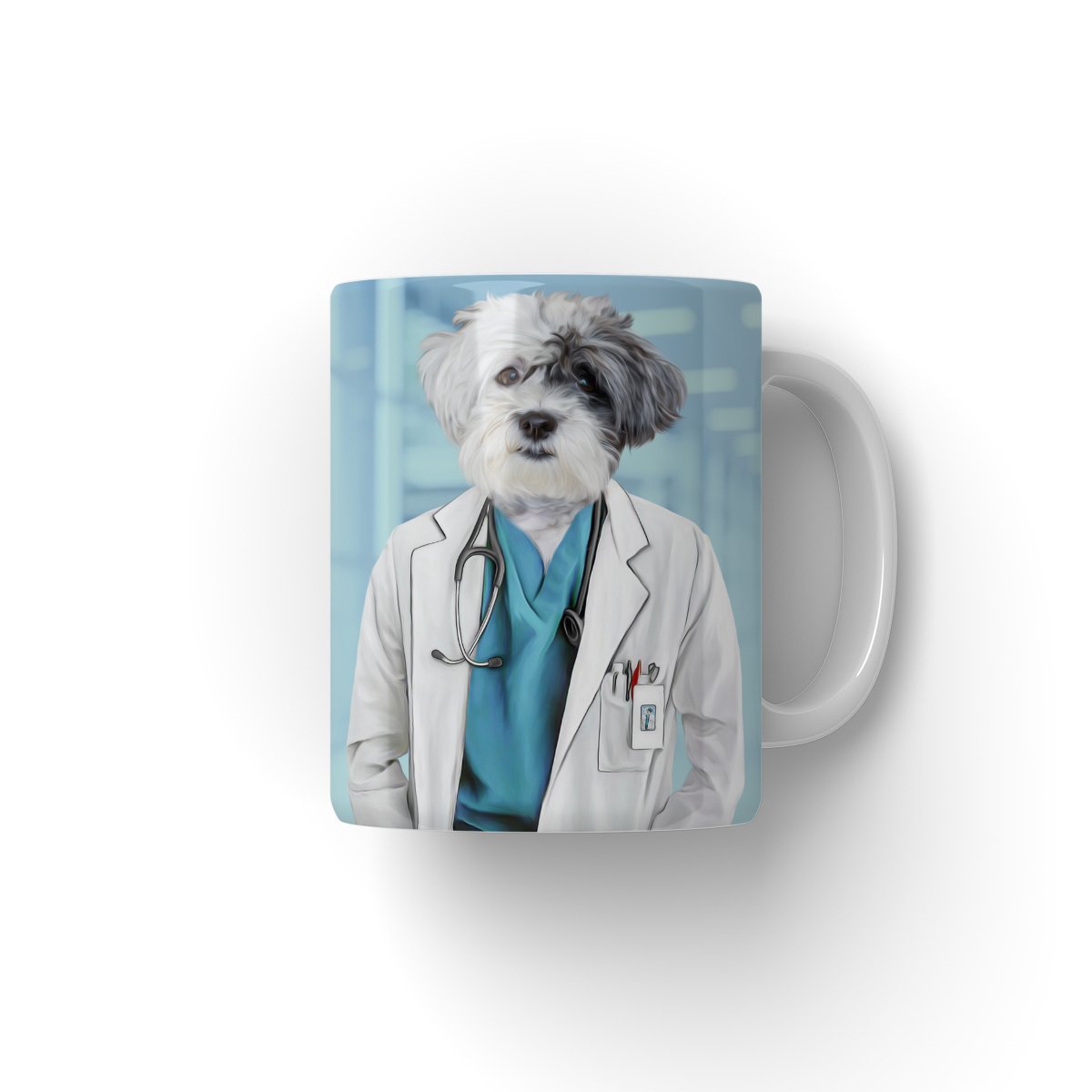Pet Portraits | The Doctor: Custom Pet Coffee Mug | Paw & Glory