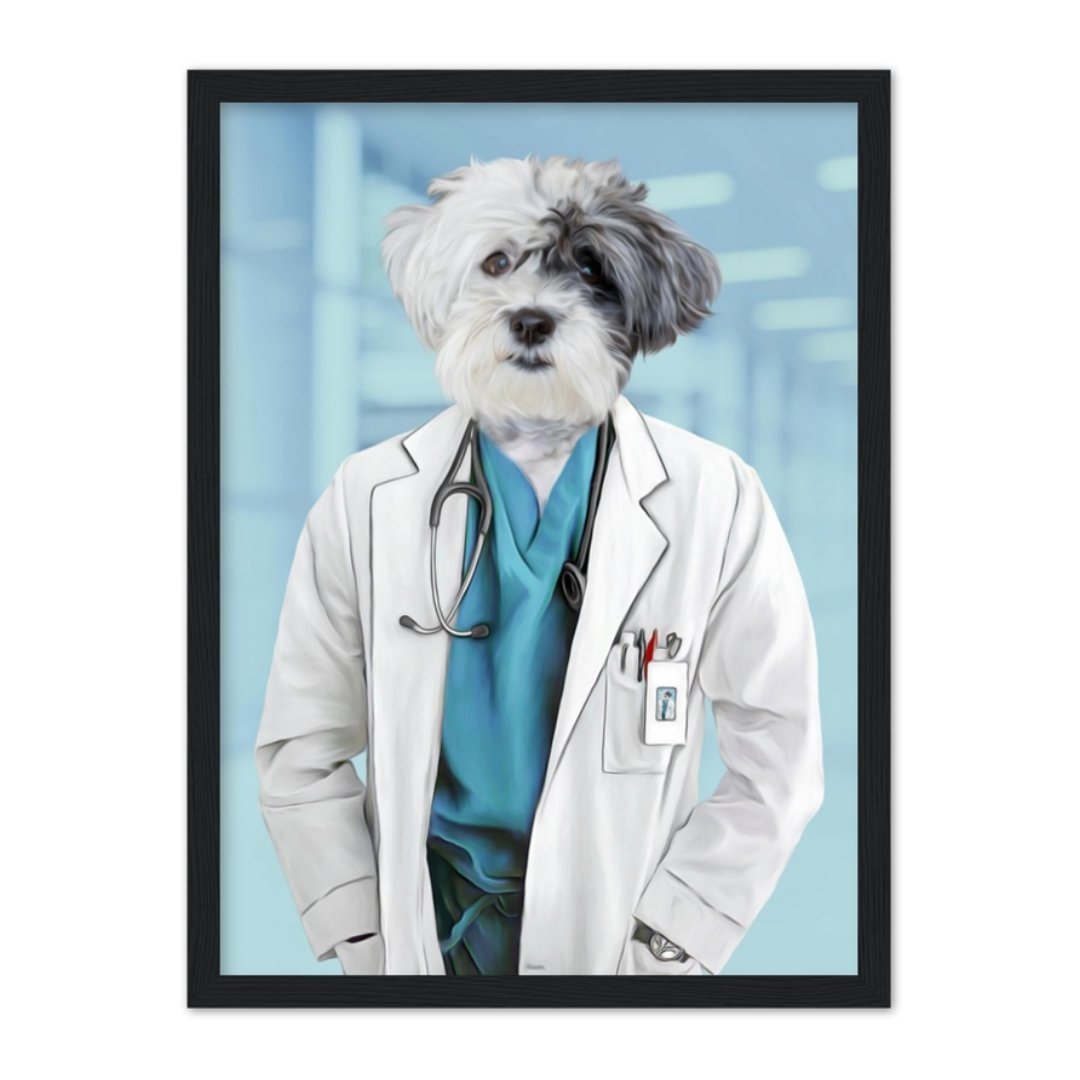 Pet Portraits | The Doctor: Custom Pet Portrait | Paw & Glory
