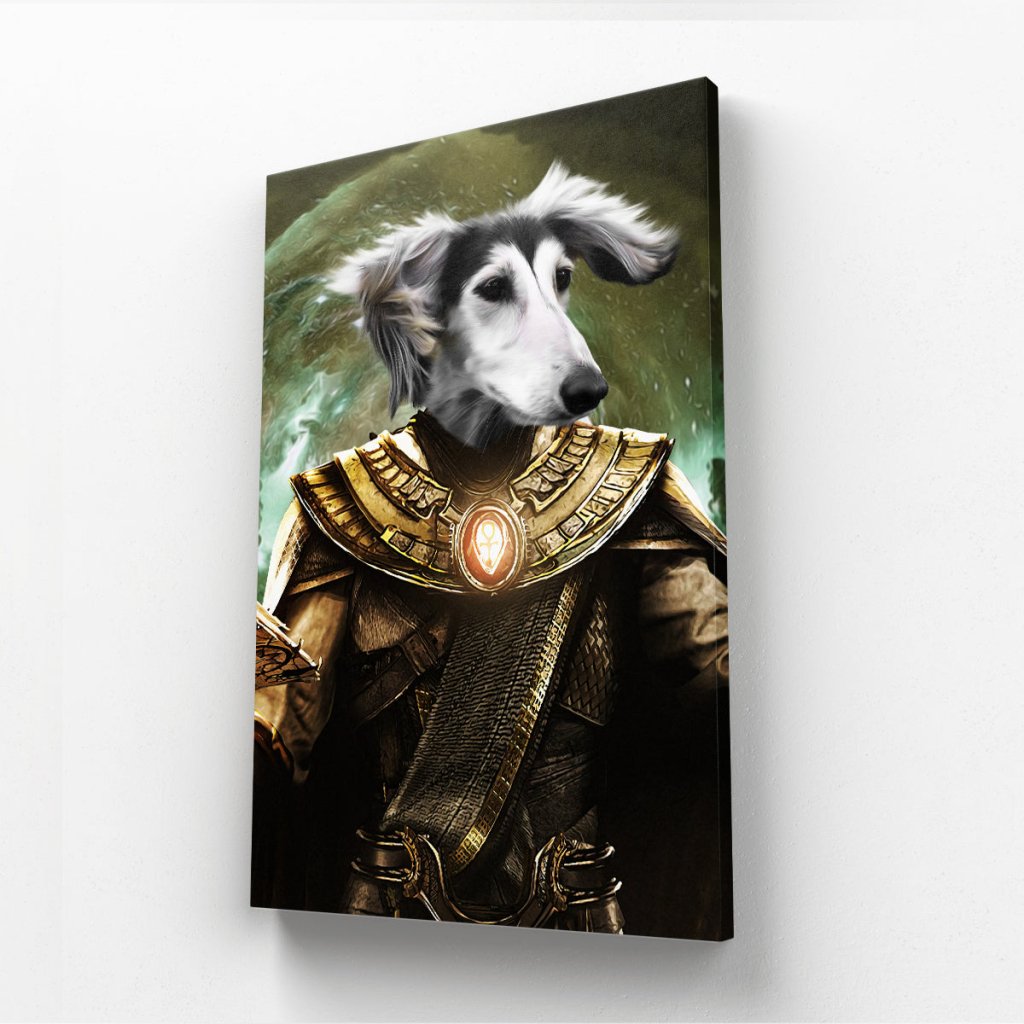 Pet Portraits | The Doctor Fate (Black Adam Inspired): Custom Pet Canvas | Paw & Glory