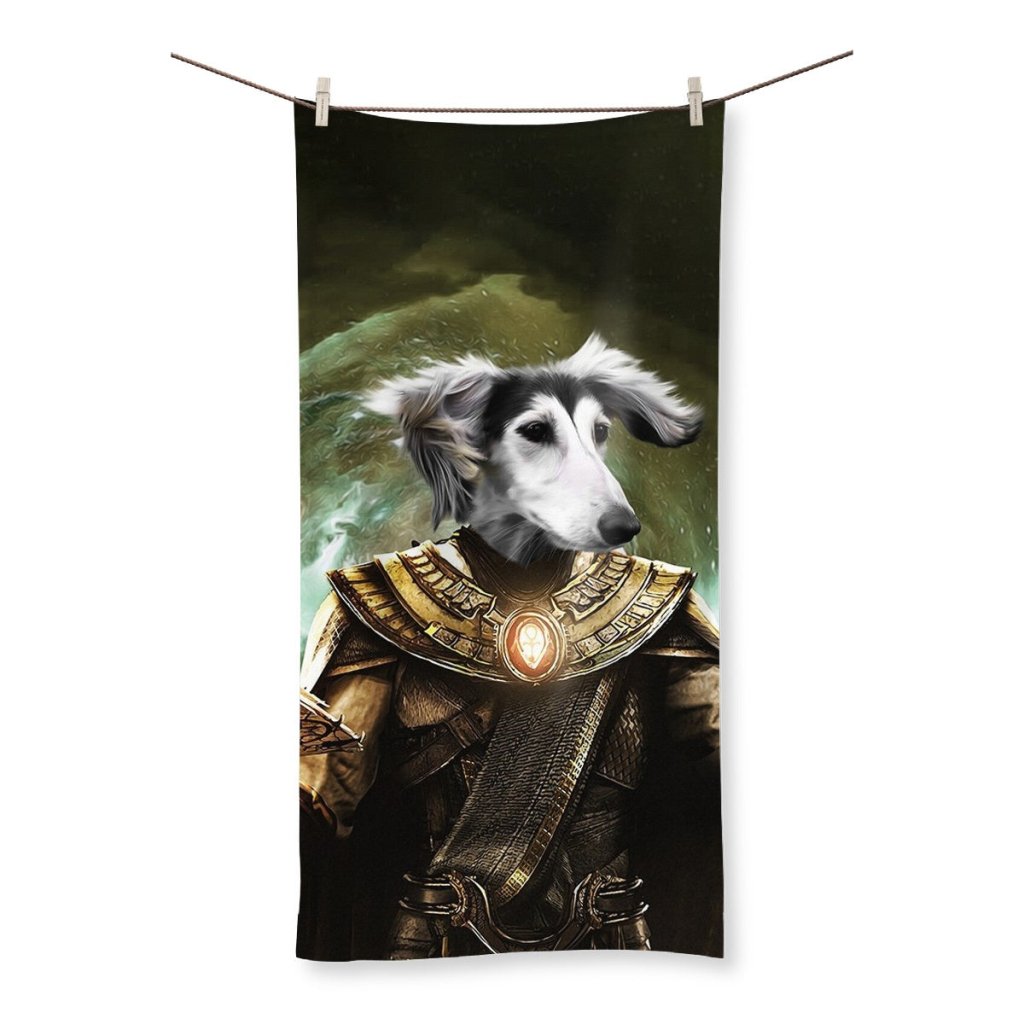 Pet Portraits | The Doctor Fate (Black Adam Inspired): Custom Pet Towel | Paw & Glory
