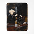 The Don with Cigar: Custom Pet Blanket