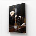 The Don with Cigar: Custom Pet Canvas