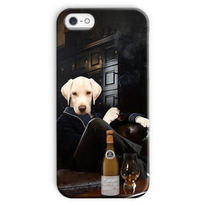 The Don with Cigar: Custom Pet Phone Case - Paw & Glory - Dog Portraits - Pet Portraits