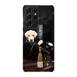 The Don with Cigar: Custom Pet Phone Case - Paw & Glory - Dog Portraits - Pet Portraits