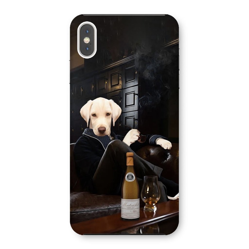 The Don with Cigar: Custom Pet Phone Case - Paw & Glory - Dog Portraits - Pet Portraits