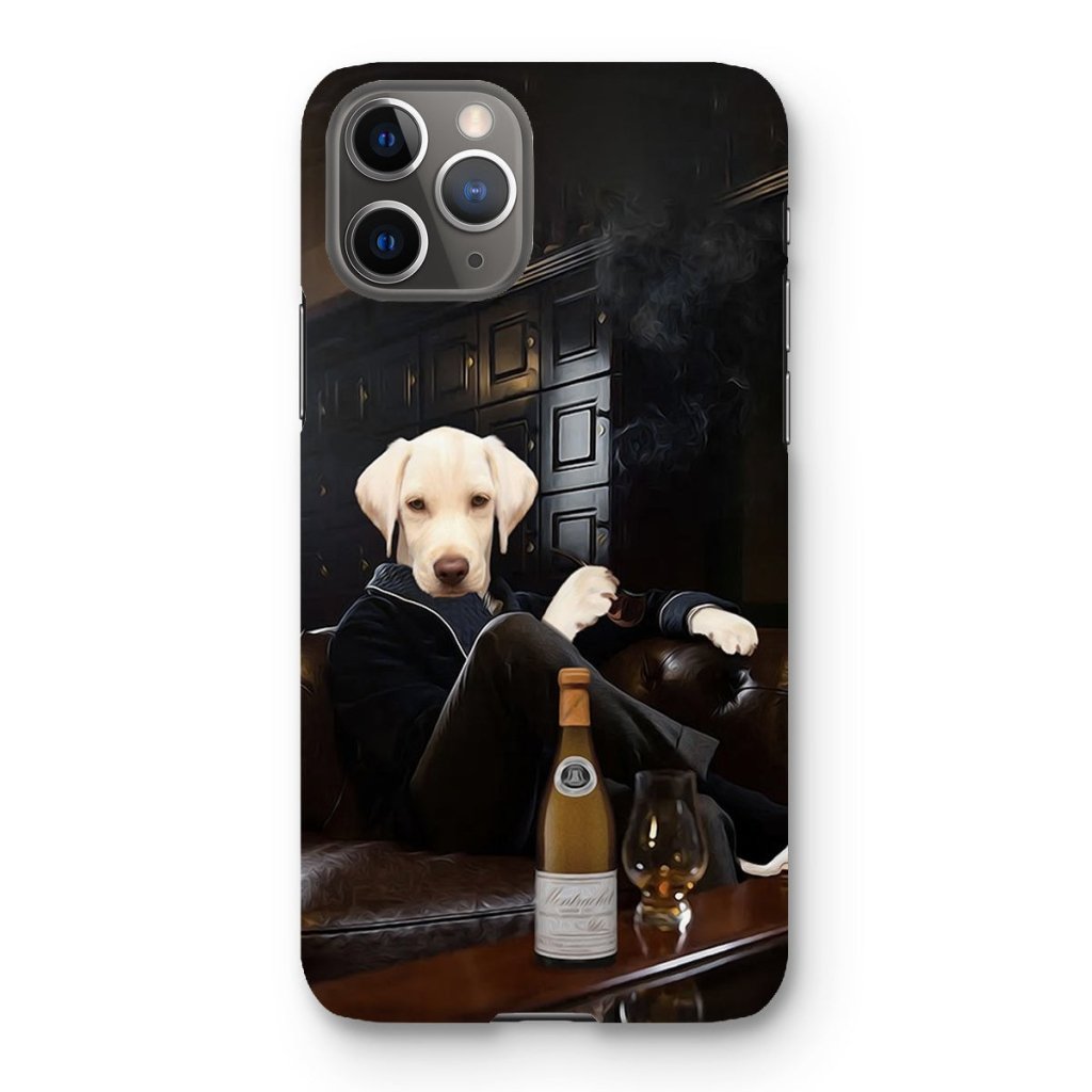 The Don with Cigar: Custom Pet Phone Case - Paw & Glory - Dog Portraits - Pet Portraits