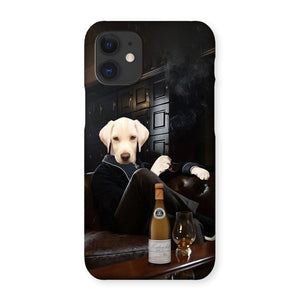 The Don with Cigar: Custom Pet Phone Case - Paw & Glory - Dog Portraits - Pet Portraits