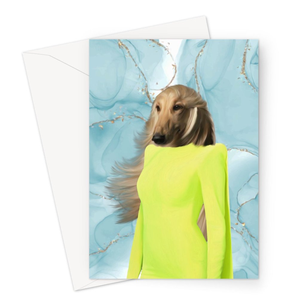 Pet Portraits | The Dorit (Real Housewives Of Beverley Hills): Custom Pet Greeting Card | Paw & Glory