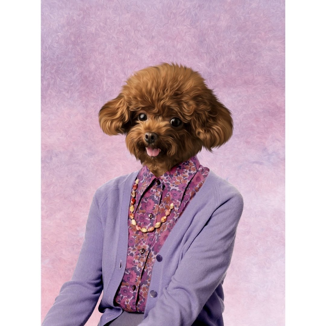 Pet Portraits | The Dot Cotton (Eastenders Inspired): Custom Digital Download Pet Portrait | Paw & Glory