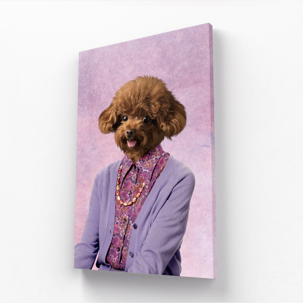 Pet Portraits | The Dot Cotton (Eastenders Inspired): Custom Pet Canvas | Paw & Glory