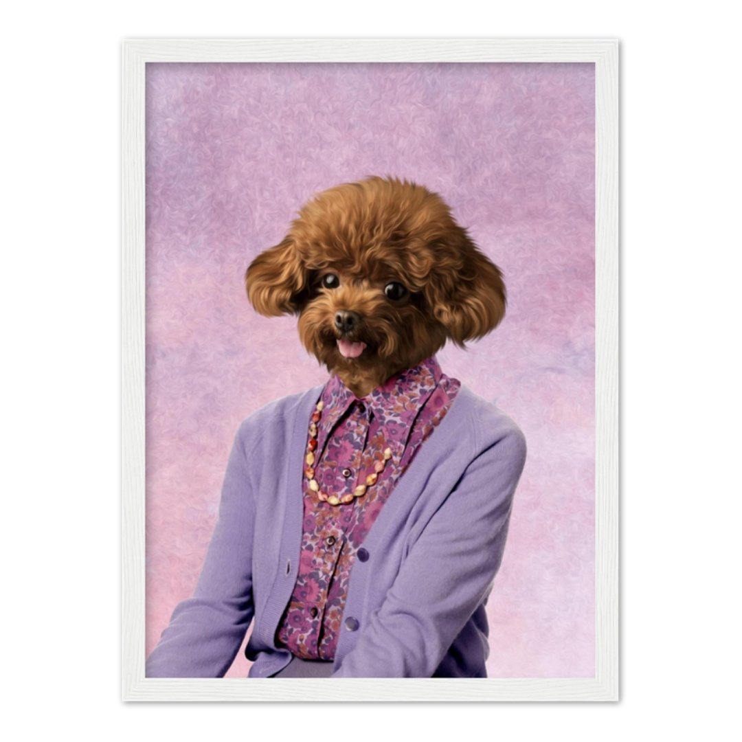 Pet Portraits | The Dot Cotton (Eastenders Inspired): Custom Pet Portrait | Paw & Glory