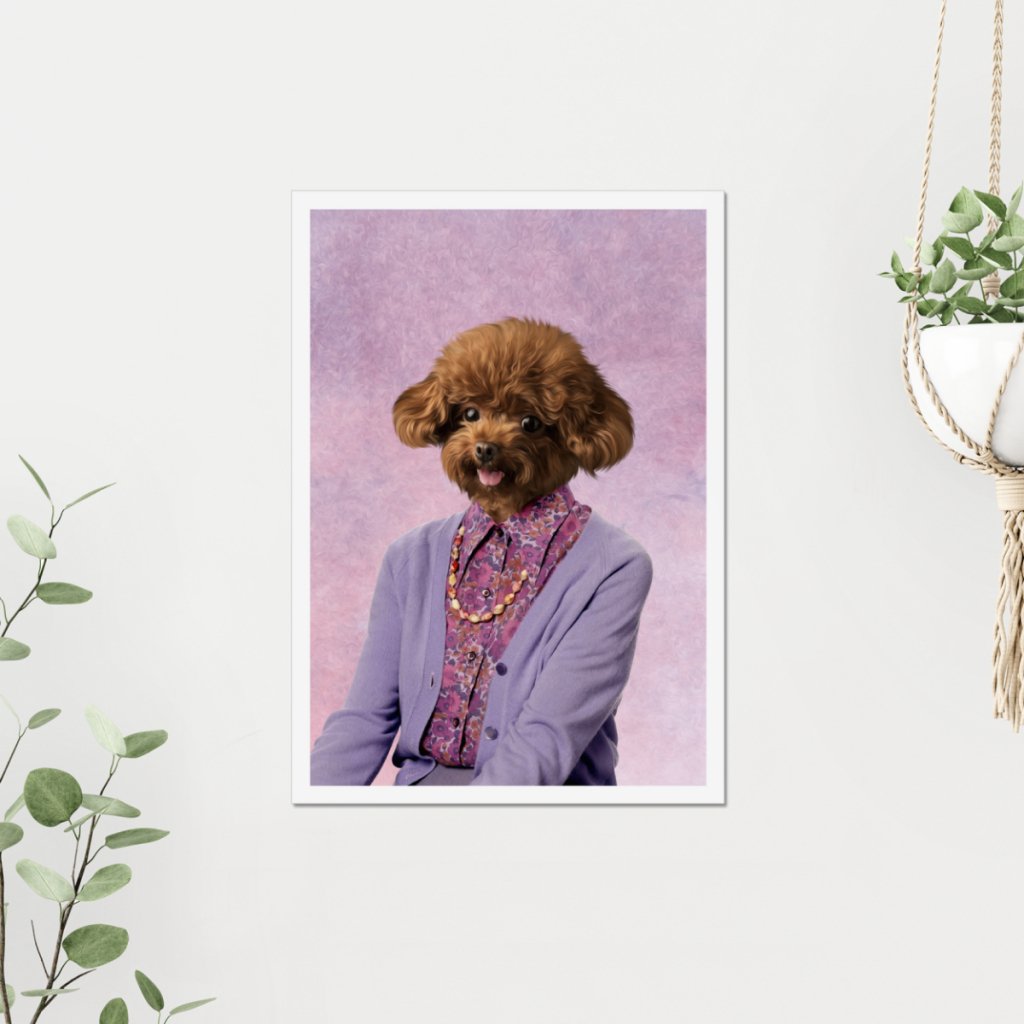 Pet Portraits | The Dot Cotton (Eastenders Inspired): Custom Pet Poster | Paw & Glory