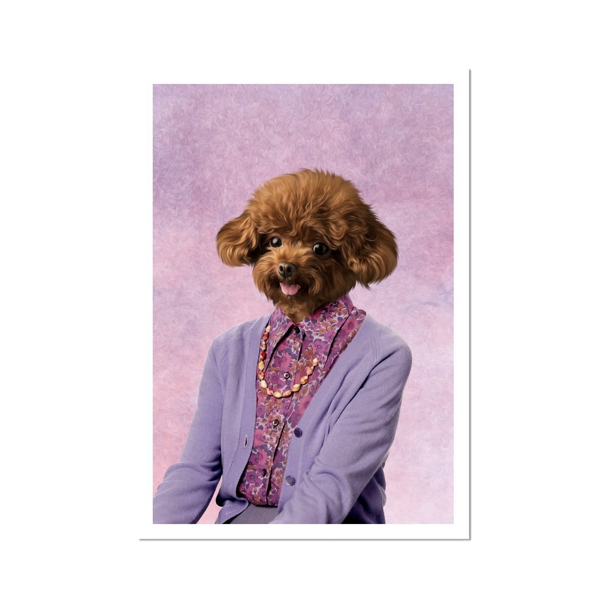 Pet Portraits | The Dot Cotton (Eastenders Inspired): Custom Pet Poster | Paw & Glory