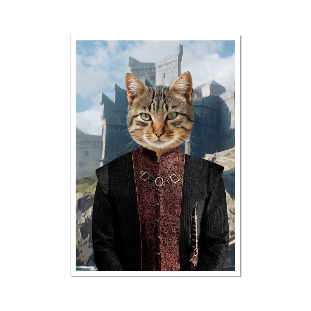 Pet Portraits | The Dragon King (House Of The Dragon Inspired): Custom Pet Portrait | Paw & Glory