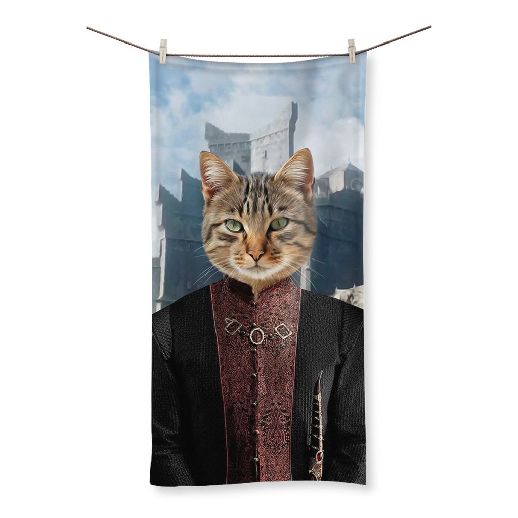 Pet Portraits | The Dragon King (House Of The Dragon Inspired): Custom Pet Towel | Paw & Glory