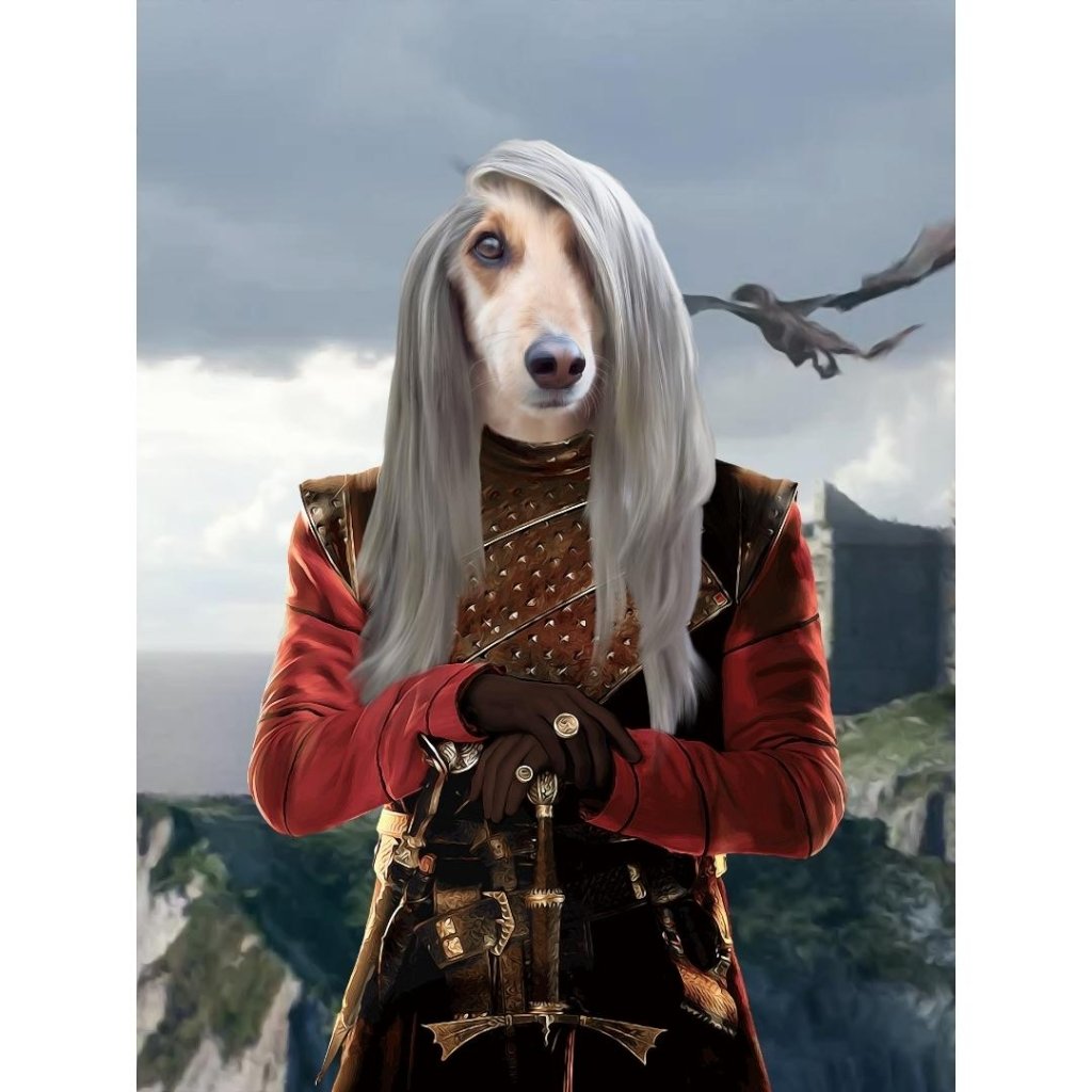 Pet Portraits | The Dragon Prince (House Of The Dragon Inspired): Custom Digital Pet Portrait | Paw & Glory