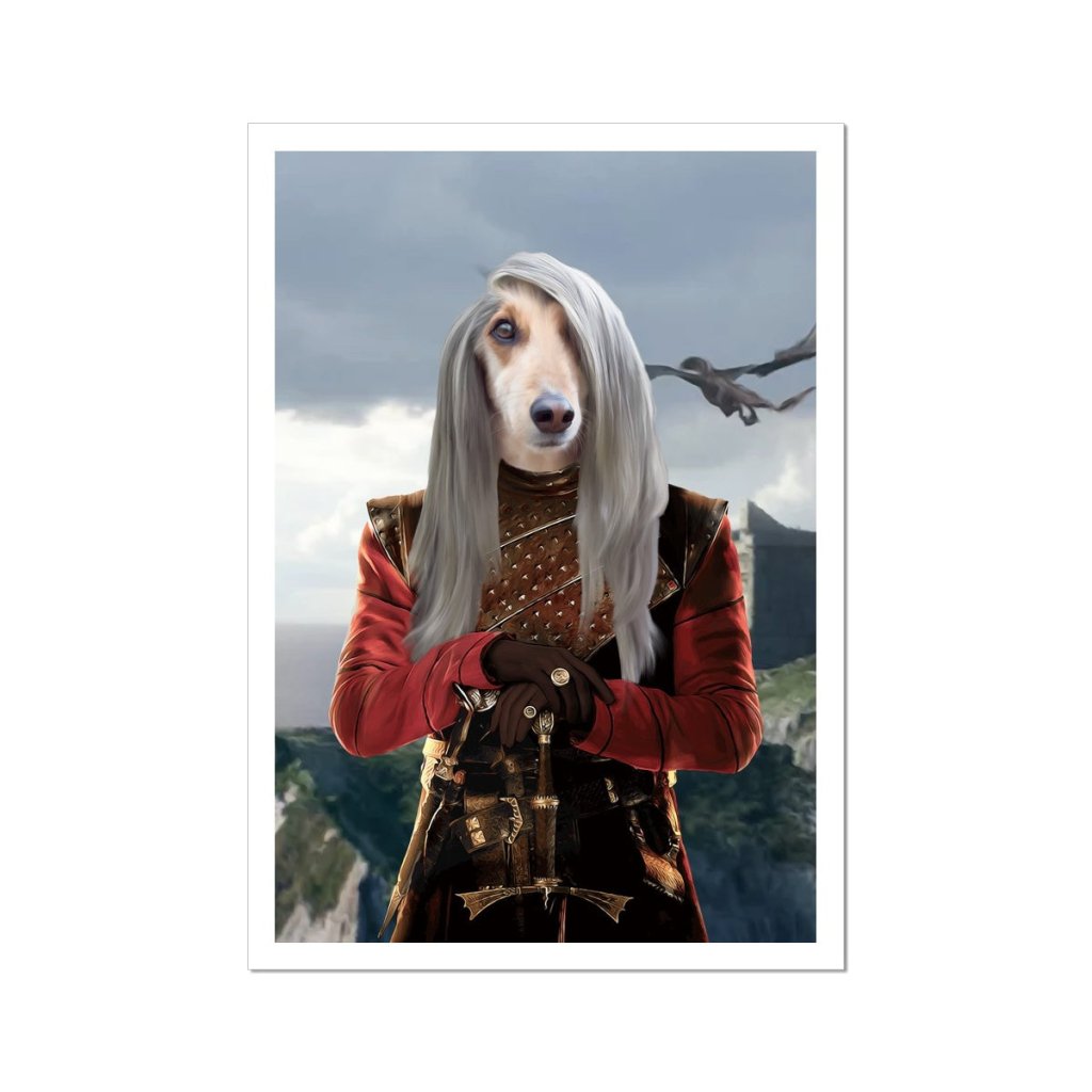 Pet Portraits | The Dragon Prince (House Of The Dragon Inspired): Custom Pet Poster | Paw & Glory