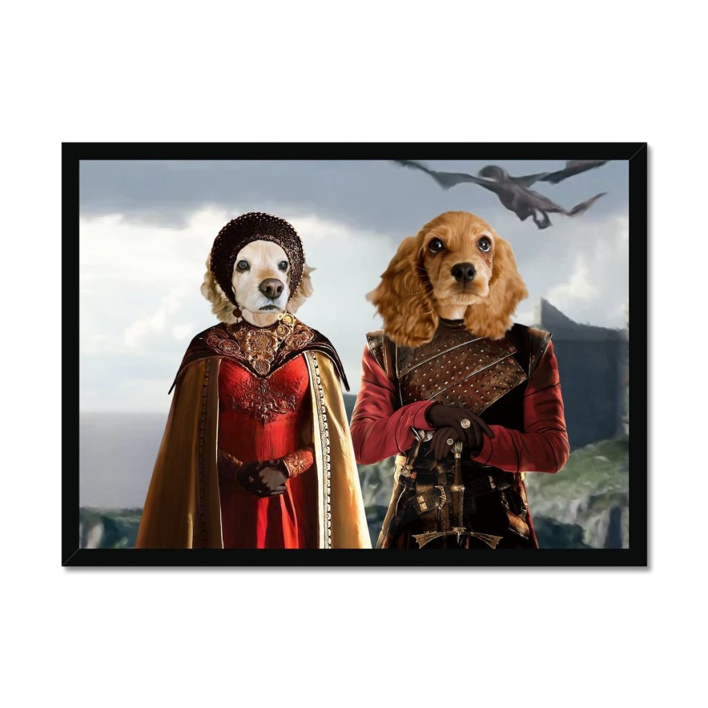 Pet Portraits | The Dragon Prince & Princess: Custom Pet Portrait | Paw & Glory