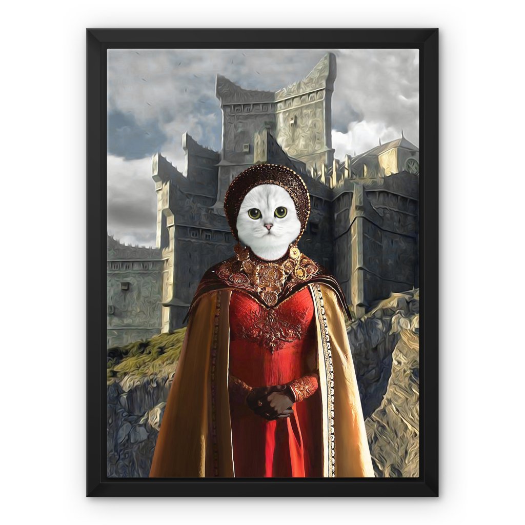 Pet Portraits | The Dragon Princess (House Of The Dragon Inspired): Custom Pet Canvas | Paw & Glory