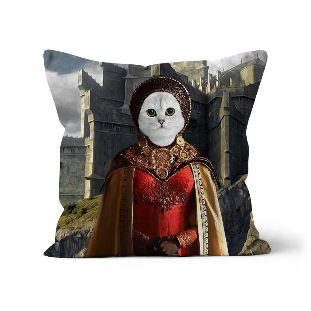 Pet Portraits | The Dragon Princess (House Of The Dragon Inspired): Custom Pet Pillow | Paw & Glory