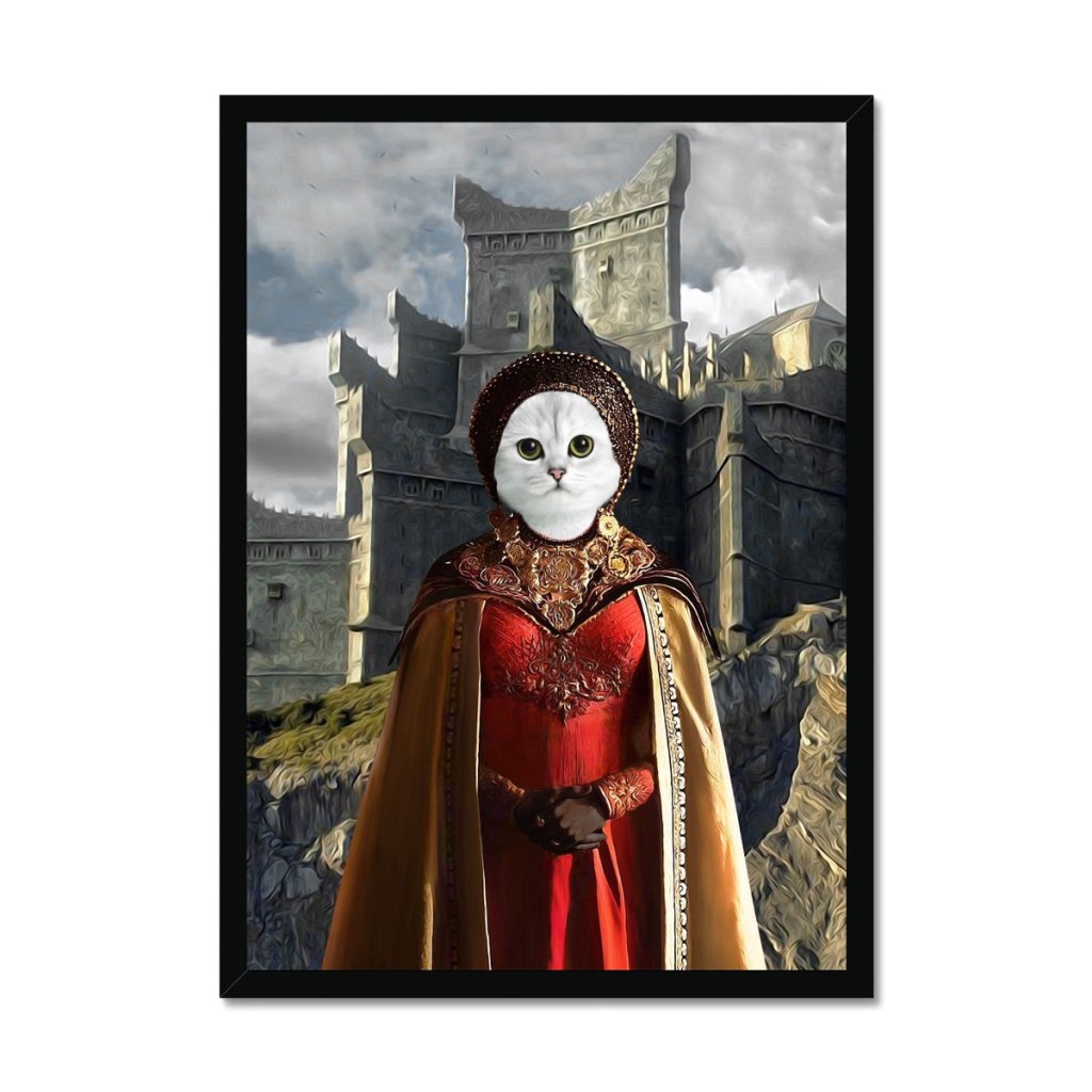 Pet Portraits | The Dragon Princess (House Of The Dragon Inspired): Custom Pet Portrait | Paw & Glory