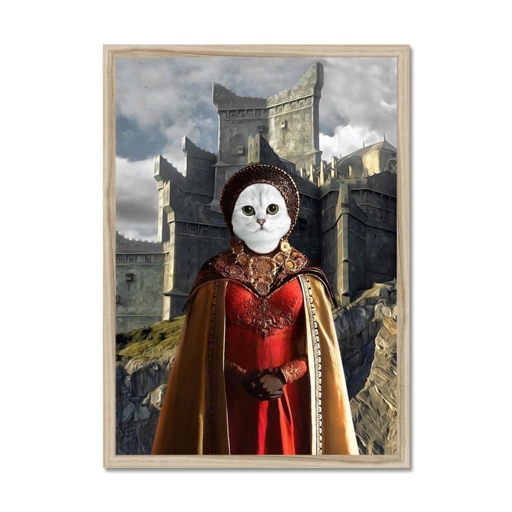 Pet Portraits | The Dragon Princess (House Of The Dragon Inspired): Custom Pet Portrait | Paw & Glory