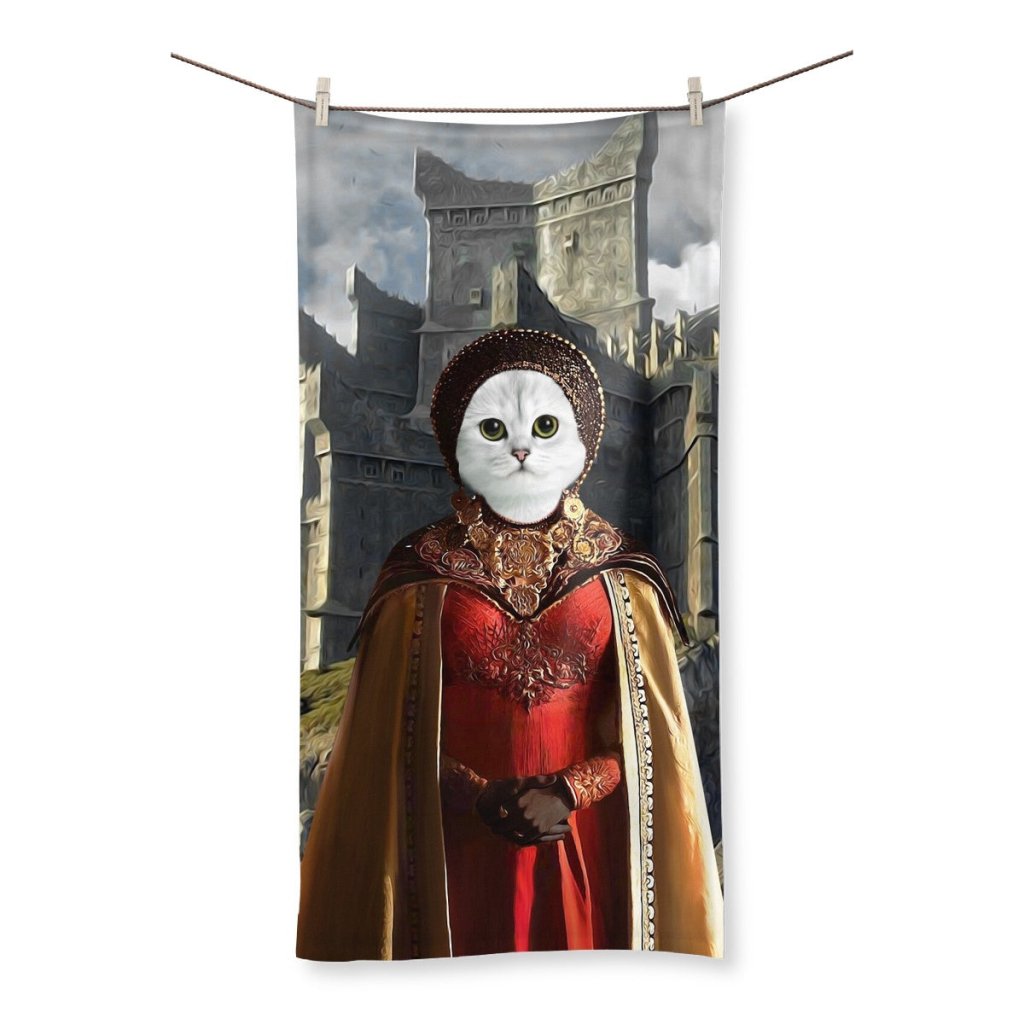 Pet Portraits | The Dragon Princess (House Of The Dragon Inspired): Custom Pet Towel | Paw & Glory