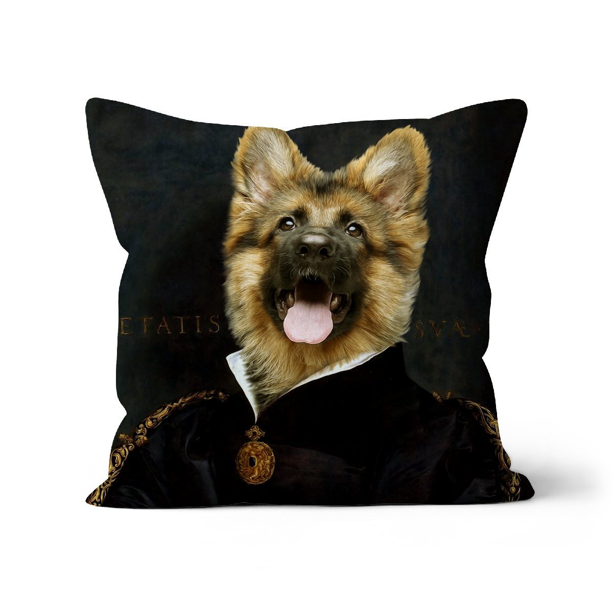 The Duchess: Custom Pet Pillow - Paw & Glory - Dog Portraits - Pet Portraits