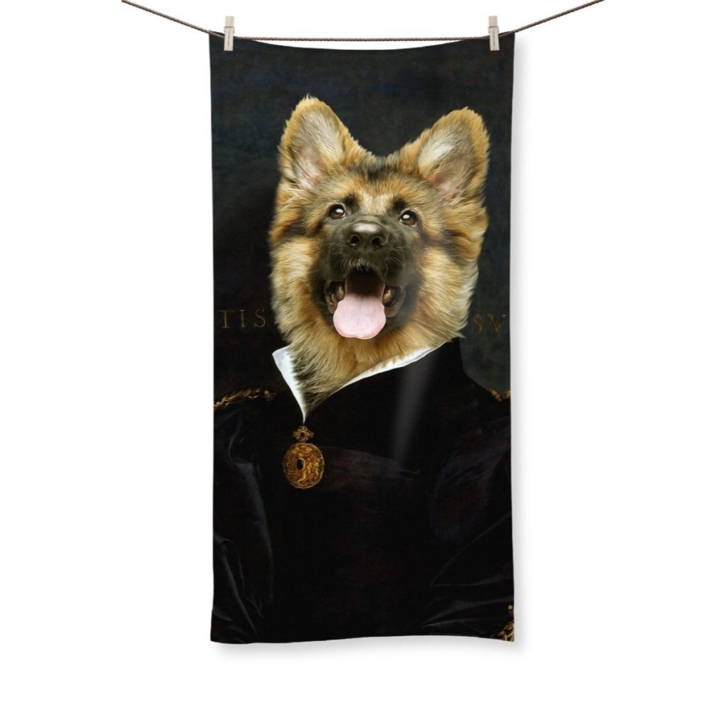 Pet Portraits | The Duchess: Custom Pet Towel | Paw & Glory